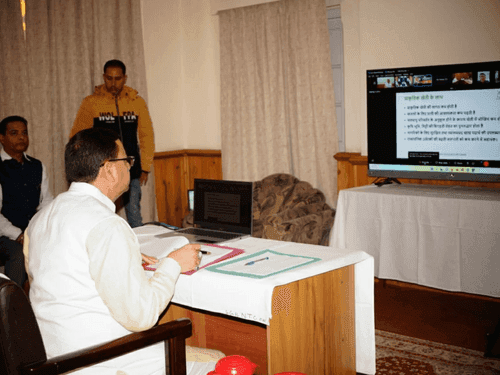 CM Dhami did virtual participation from Nainital Club