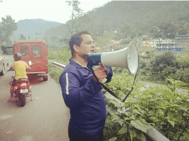 Fire station Bageshwar made the public aware not to go near the river, drains