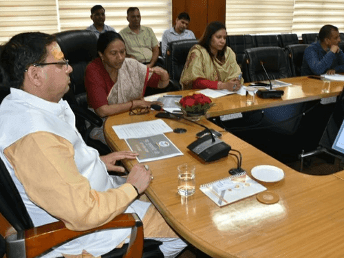 CM Dhami holds review meeting of Jail Department in Secretariat
