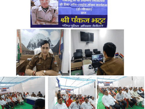 SSP Nainital did online communication with the public through e-choupal