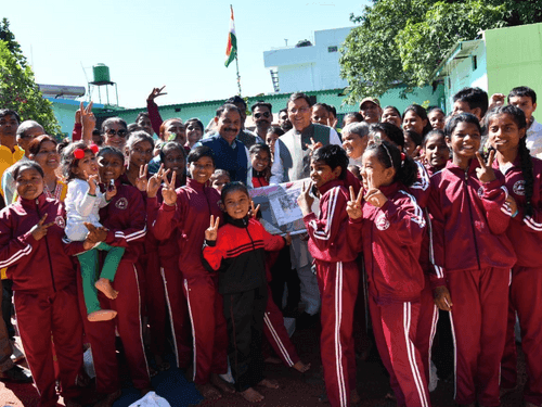 CM Dhami participated in Deepawali Milan program with orphaned and destitute children