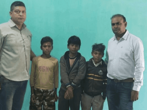 AHTU rescued 03 minors involved in begging