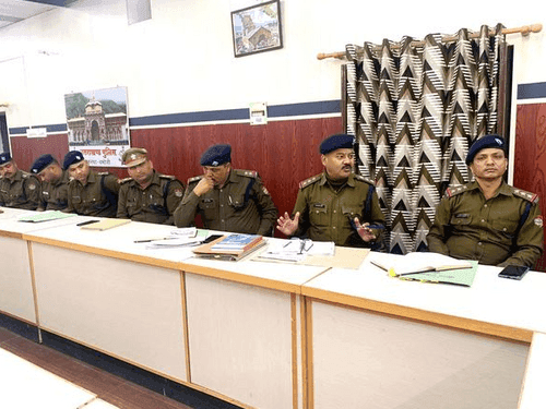 Monthly conference of police personnel taken by Superintendent of Police Chamoli