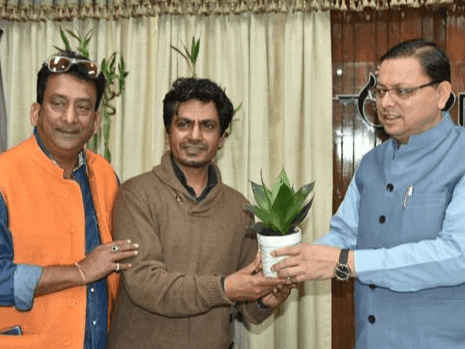 Film Actor Shri Nawazuddin Siddiqui calls on CM Dhami