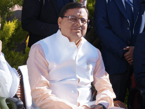 CM Dhami talks to talented students, sportspersons and NCC cadets