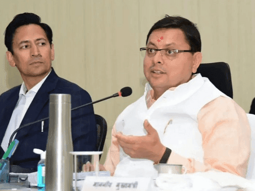 CM Dhami reviewed the ongoing development works in the district