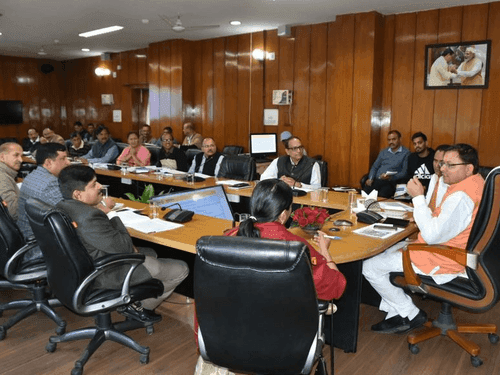 CM Dhami reviewed the school education department