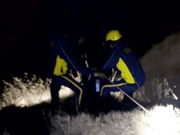 Vehicle fell into ditch, rescue done by SDRF team
