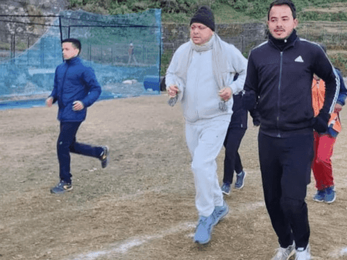CM Dhami interacted with local people during morning walk