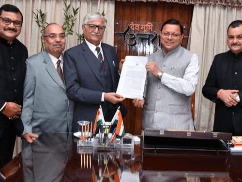 Officials of Bar Council of Uttarakhand met CM Dhami
