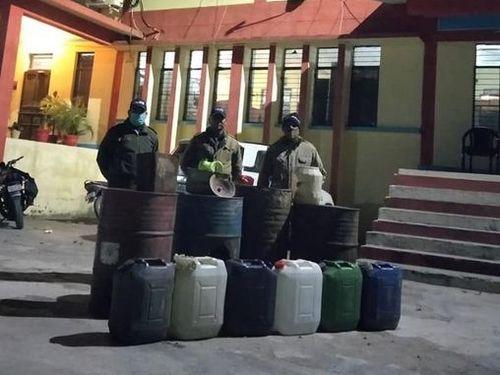 250 liters of raw liquor, furnace equipment recovered