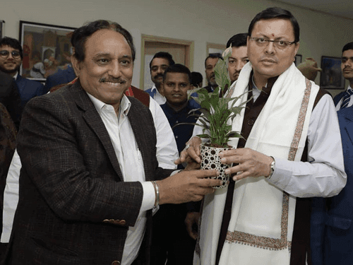 CM Dhami participated in the program organized at S.G.T University