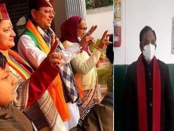 Chief Minister Dhami used his vote
