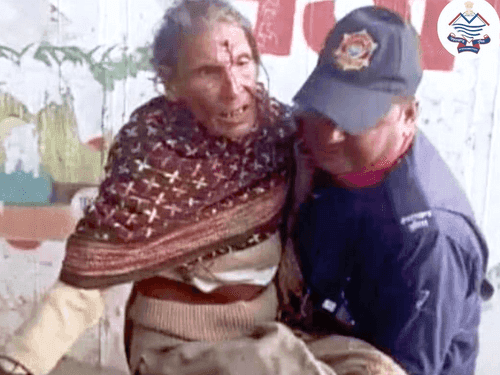 Uttarakhand Police became a support for an elderly woman