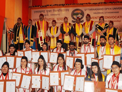 The seventh convocation of Uttarakhand Open University was inaugurated