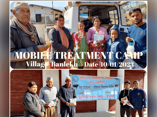 Mobile veterinary camp was organized in village-Banlekh