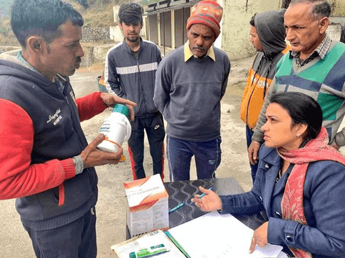 Veterinary camp was organized in village Diuli and village Bamradi