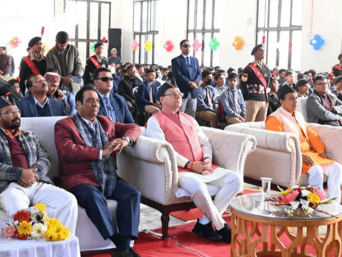 CM Dhami participated in 'Pariksha Pe Charcha 2023' program