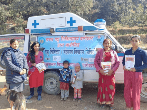 Mobile veterinary camp was organized in village Garad