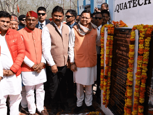 CM Dhami inaugurated Haldwani-Kathgodam sewage treatment plant