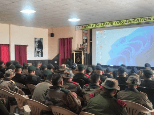 Information given to army personnel regarding protection from cyber crimes