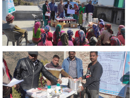 Joint camp was organized in village Shrikot, Jestwari and Banari