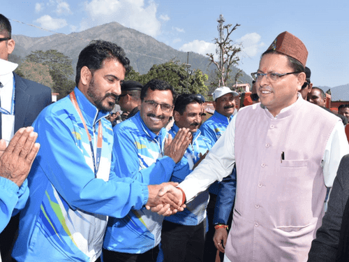 CM Dhami participated in the sports and cultural festival as chief guest