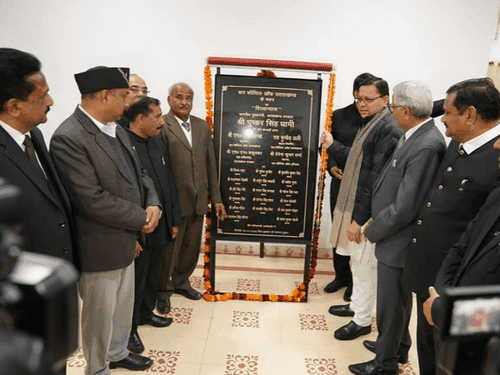 CM Dhami laid the foundation stone of the building of Bar Council of Uttarakhand