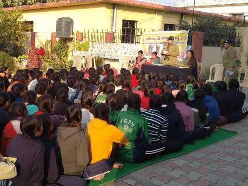 Students made aware by Women Helpline Tanakpur