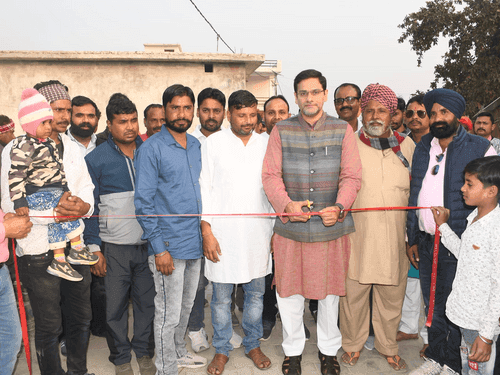 Animal Husbandry Minister Saurabh Bahuguna inaugurated the construction works