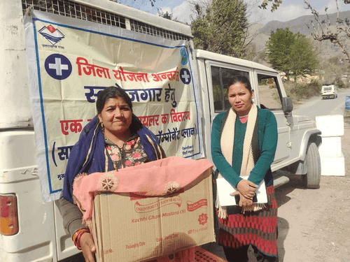 One month's croiler distributed to promote self-employment