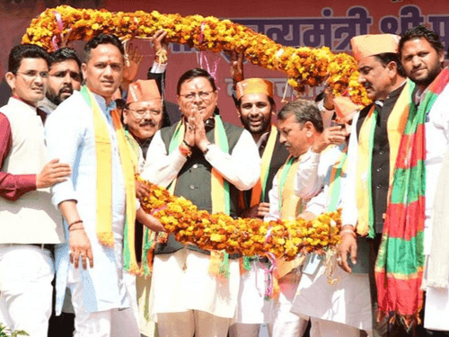 CM Dhami participated in the gratitude rally