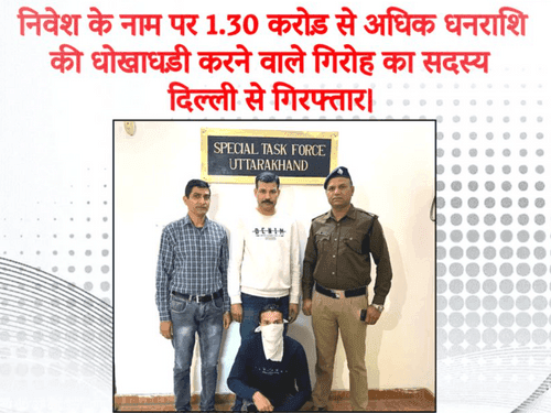 Accused arrested for fraud of Rs 1.30 crore
