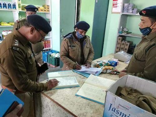 Quarterly inspection of Reserve Police Line Bageshwar by the Circle Officer, Kapkot