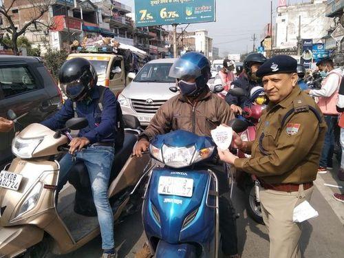 Traffic Police Haridwar launched a public awareness campaign to ensure that the stop line is followed