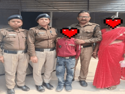 The lost child in the fair was handed over to his relatives