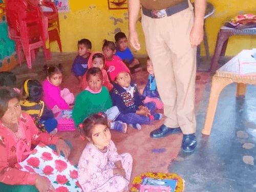 Admission of children was done in school under Operation Mukti Abhiyan