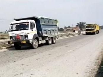 Here is the race of overloaded vehicle