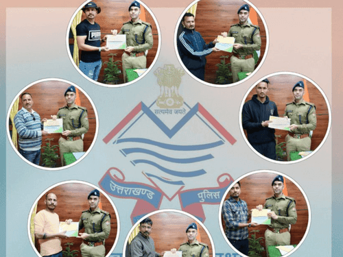 People who helped the injured were honored