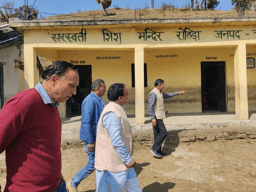 Minister Dr. Dhan Singh Rawat inspected Saraswati Shishu Mandir Rohida