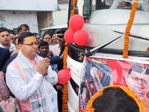 CM Dhami worshiped at Khatu Shyam Temple located in Tanakpur