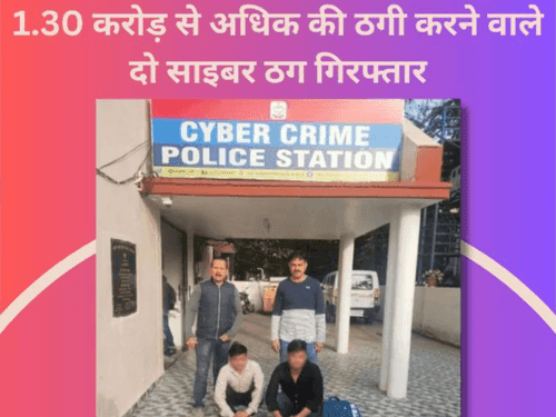 Two cyber thugs arrested for cheating more than 1.30 crores