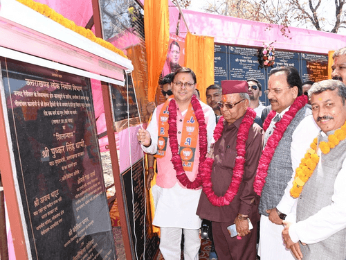 CM Dhami inaugurated schemes worth crores in Kaladhungi