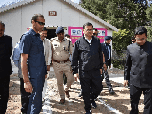 CM Dhami reviews disaster relief and rescue operations in Joshimath