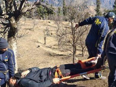 Rescue done by SDRF on trainee's leg fracture