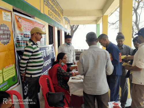 Multipurpose camp was organized in Gram Sabha Dhura development block Champawat