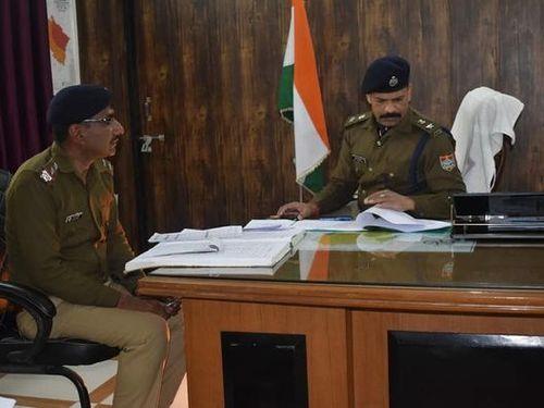 Annual Inspection of the numerical branch in the Police Office by Mr. Superintendent of Police, Sir Bageshwar