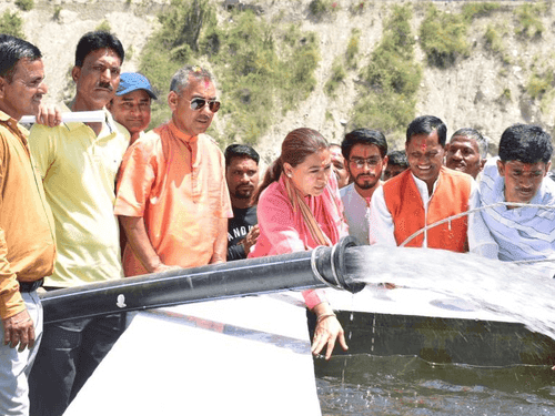 Minister Rekha Arya inaugurated the Kakdighat-Naugaon Pumping Lift Irrigation Scheme