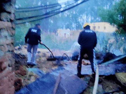 The fire unit found control over the fire in the residential house