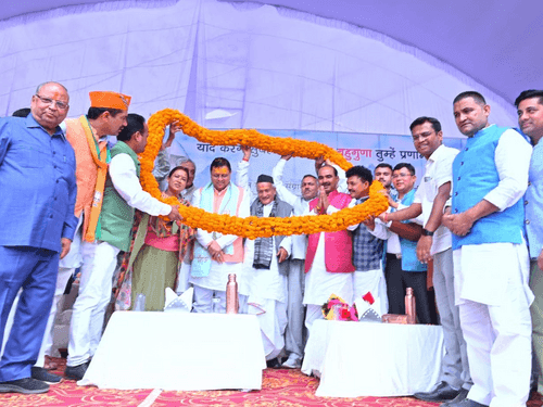 CM Dhami participated in multipurpose camp and farmers festival program